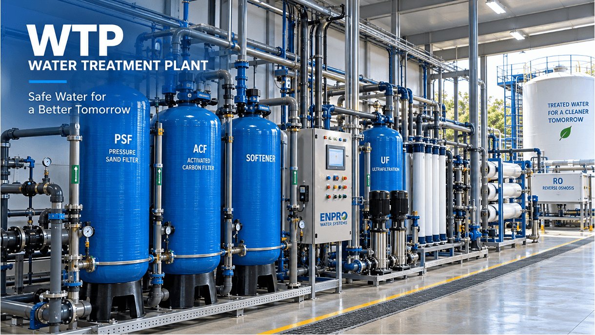 ENPRO WATER treatment plant with filtration and reverse osmosis systems